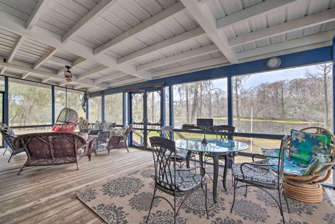 Unplugged Withlacoochee Riverfront Retreat! Bushnell Eksteriør bilde