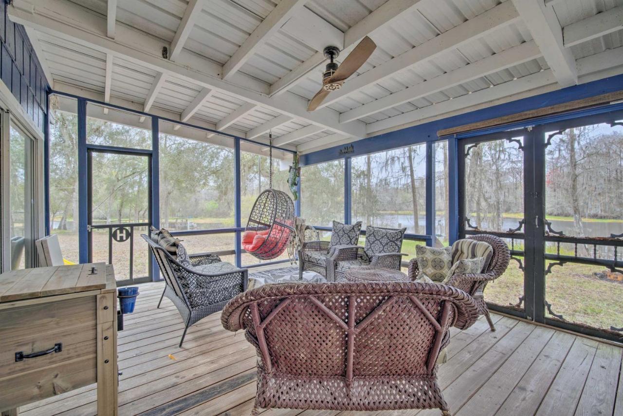 Unplugged Withlacoochee Riverfront Retreat! Bushnell Eksteriør bilde
