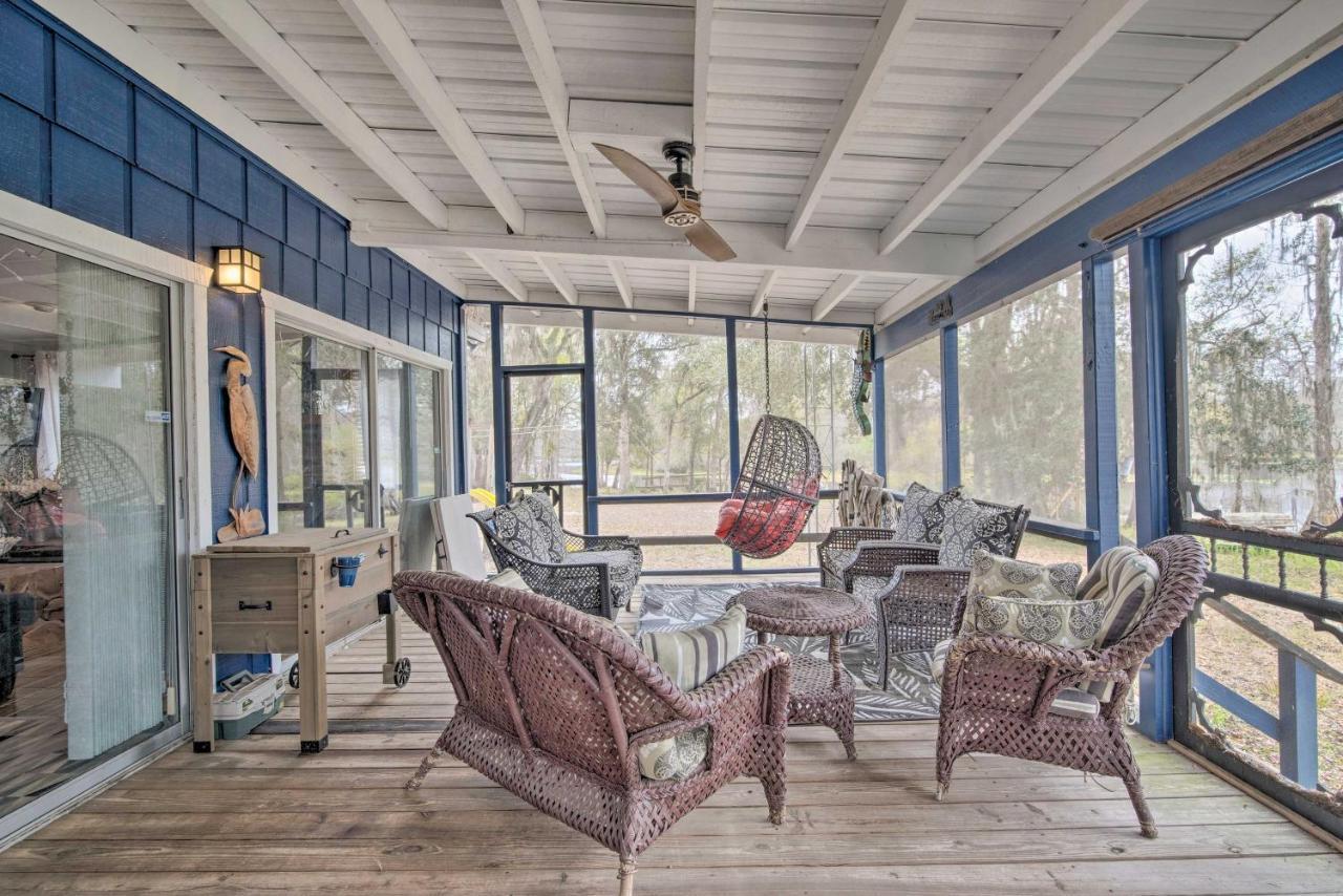Unplugged Withlacoochee Riverfront Retreat! Bushnell Eksteriør bilde